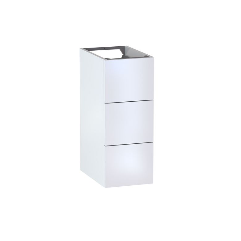 Meuble complément sous-vasque, 3 tiroirs, décor uni FORMEO