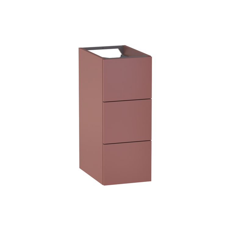 Meuble complément sous-vasque, 3 tiroirs, décor uni FORMEO