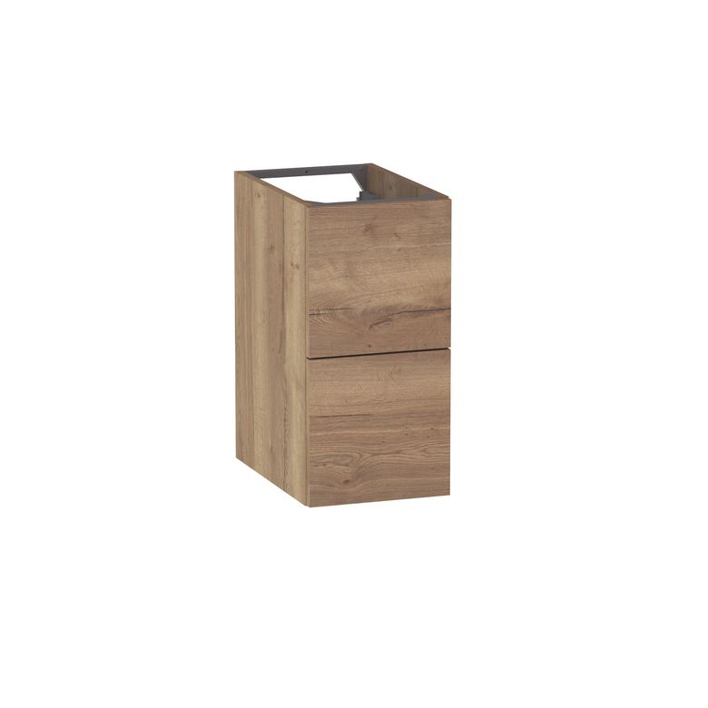 Meuble complément sous-vasque, 2 tiroirs, décor naturel FORMEO