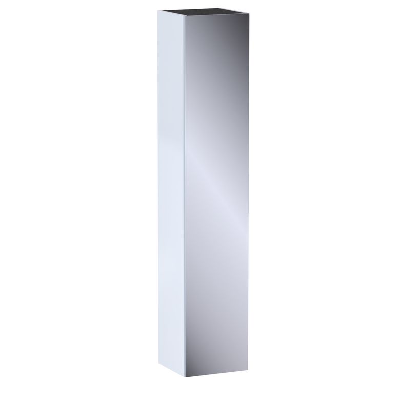 Colonne de salle de bains L.35 cm, miroir, décor verni laqué FORMEO