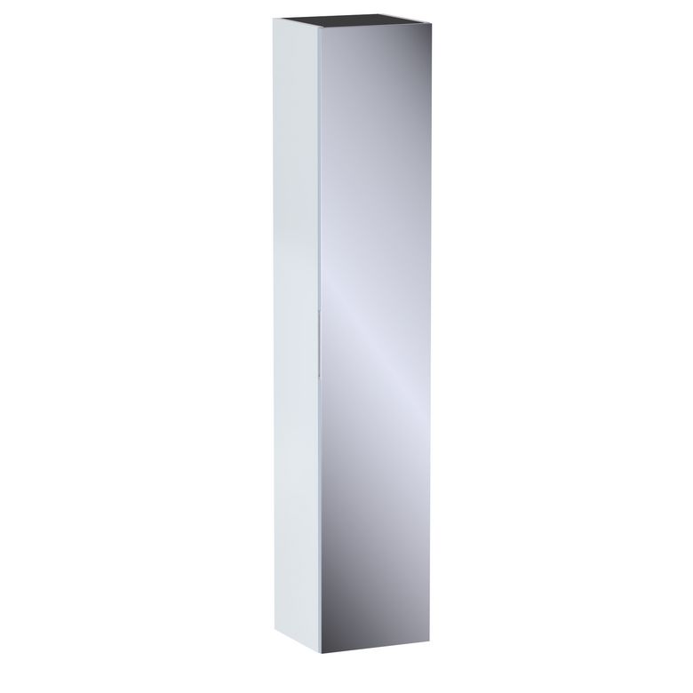 Colonne de salle de bains L.35 cm, miroir, décor uni FORMEO