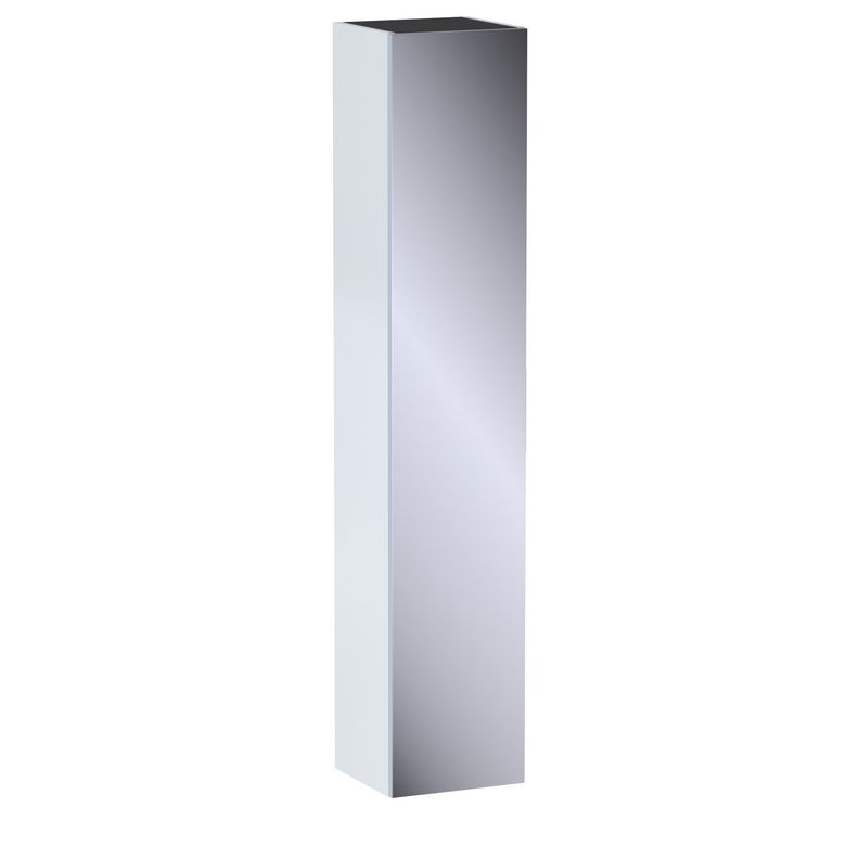 Colonne de salle de bains L.35 cm, miroir, décor uni FORMEO