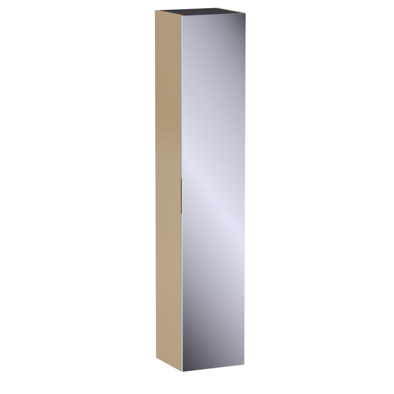 Colonne de salle de bains L.35 cm, miroir, décor verni laqué FORMEO