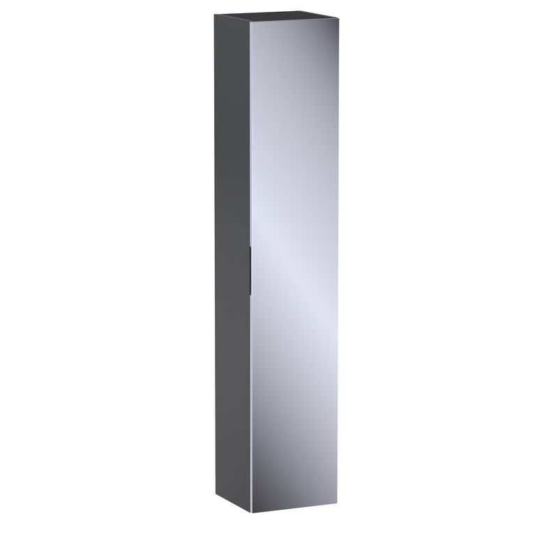 Colonne de salle de bains L.35 cm, miroir, décor uni FORMEO
