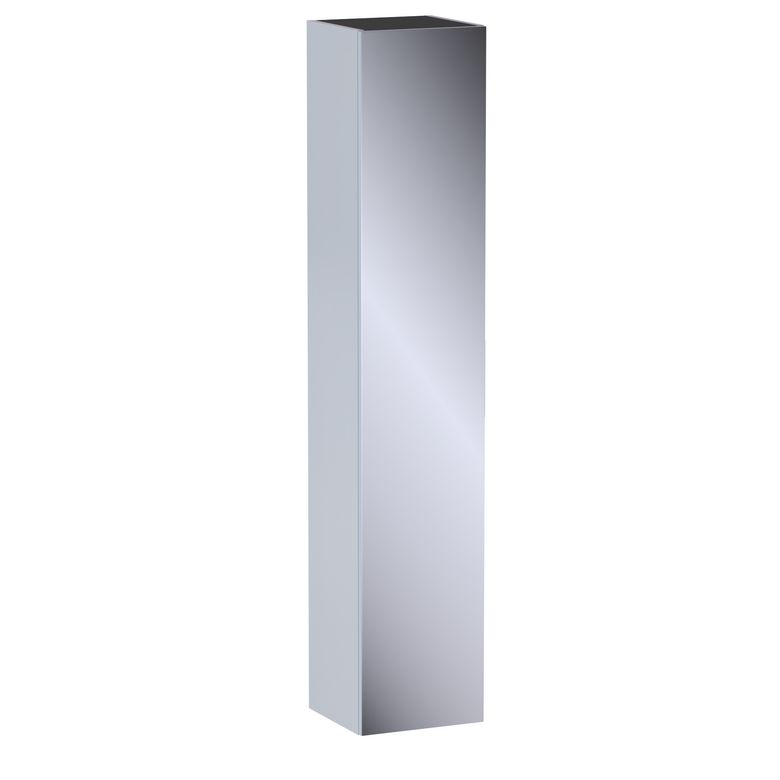 Colonne de salle de bains L.35 cm, miroir, décor verni laqué FORMEO