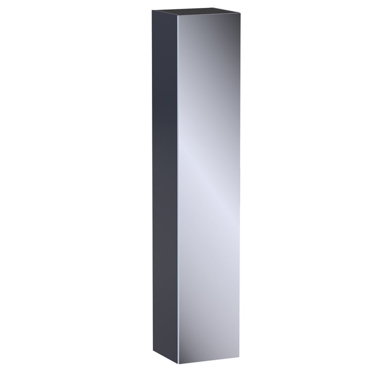 Colonne de salle de bains L.35 cm, miroir, décor verni laqué FORMEO