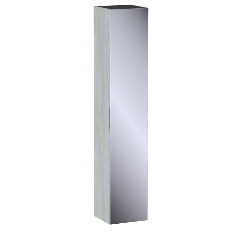 Colonne de salle de bains L.35 cm, miroir, décor naturel FORMEO