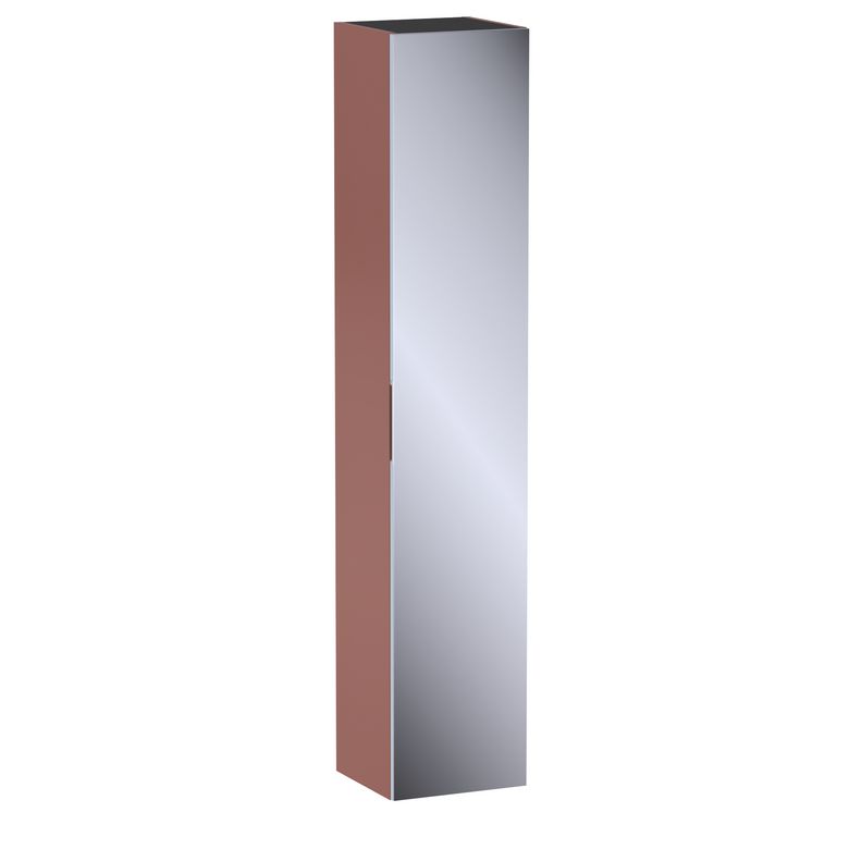 Colonne de salle de bains L.35 cm, miroir, décor uni FORMEO