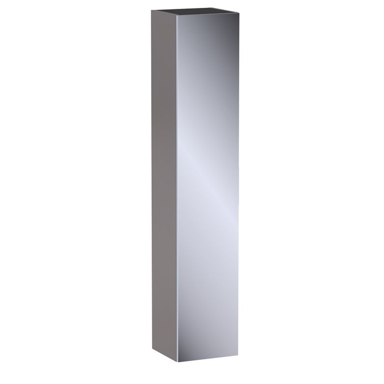 Colonne de salle de bains L.35 cm, miroir, décor verni laqué FORMEO