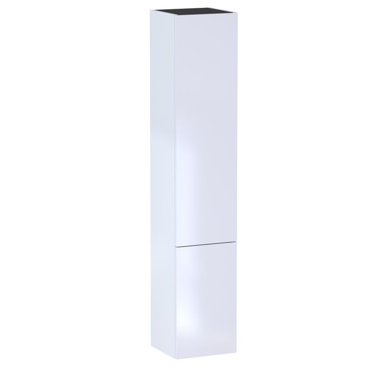 Colonne de salle de bains L.35 cm, 2 portes, décor verni laqué FORMEO