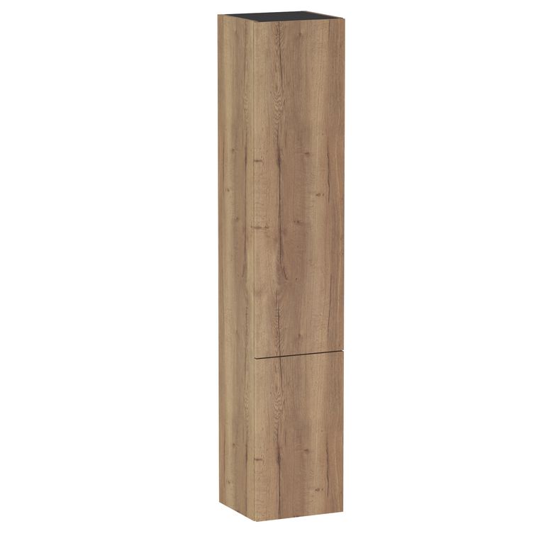 Colonne de salle de bains L.35 cm, 2 portes, décor naturel FORMEO