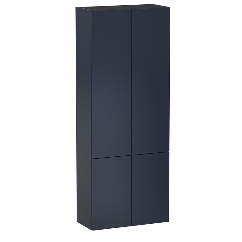 Colonne de salle de bains L.70 cm, 4 portes, décor verni laqué FORMEO