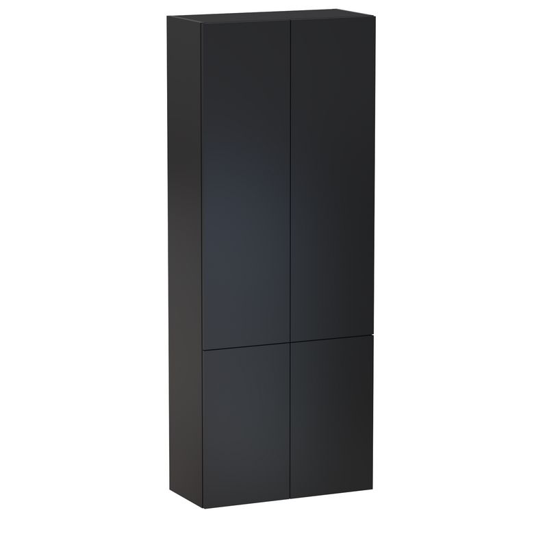 Colonne de salle de bains L.70 cm, 4 portes, décor verni laqué FORMEO