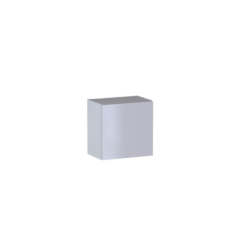 Meuble haut de salle de bains H.30 cm, 1 porte, décor verni laqué FORMEO