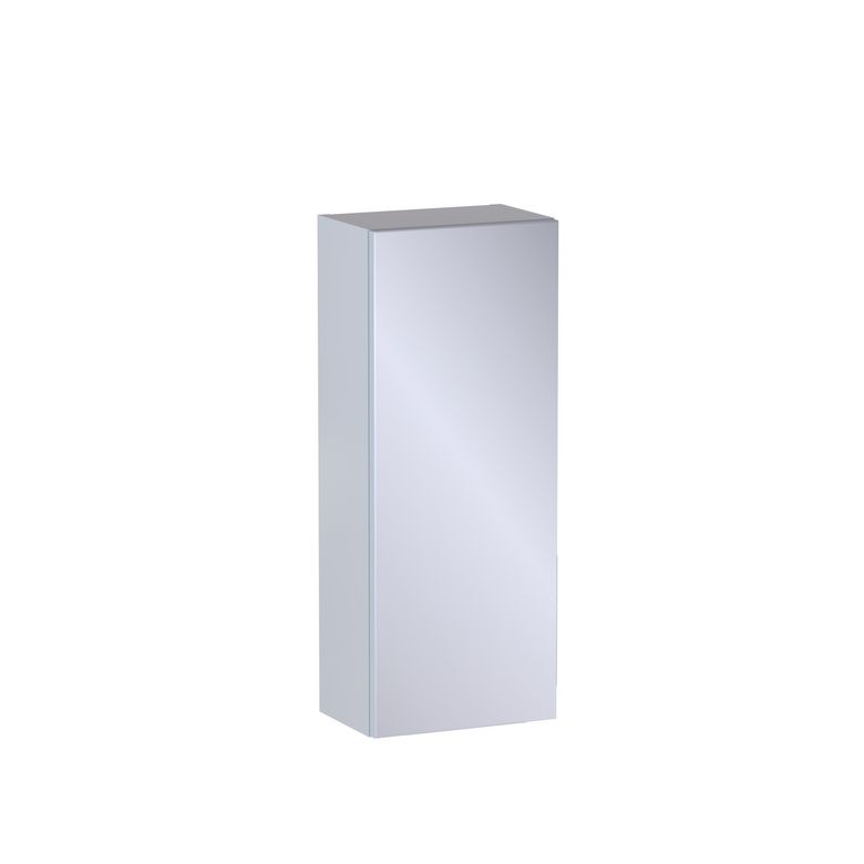 Meuble haut de salle de bains H.75 cm, 1 porte miroir, décor verni laqué FORMEO