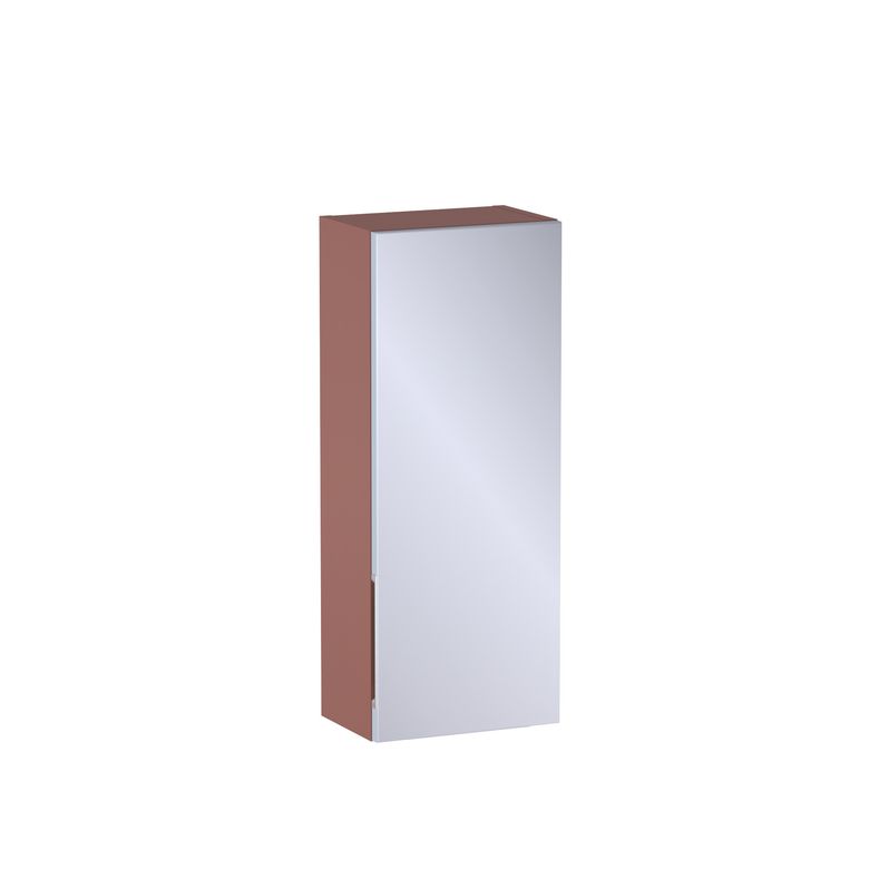 Meuble haut de salle de bains H.75 cm, 1 porte miroir, décor uni FORMEO