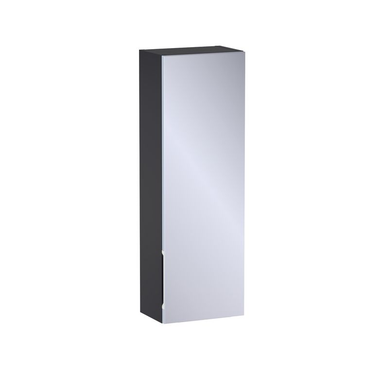 Haut 1 porte miroir Formeo bleu profond P H90xL30xP20 D Main Image