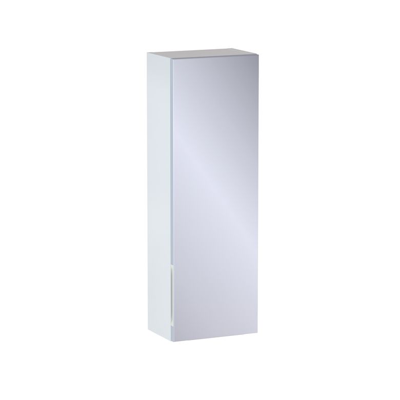 Meuble haut de salle de bains H.90 cm, 1 porte miroir, décor uni FORMEO
