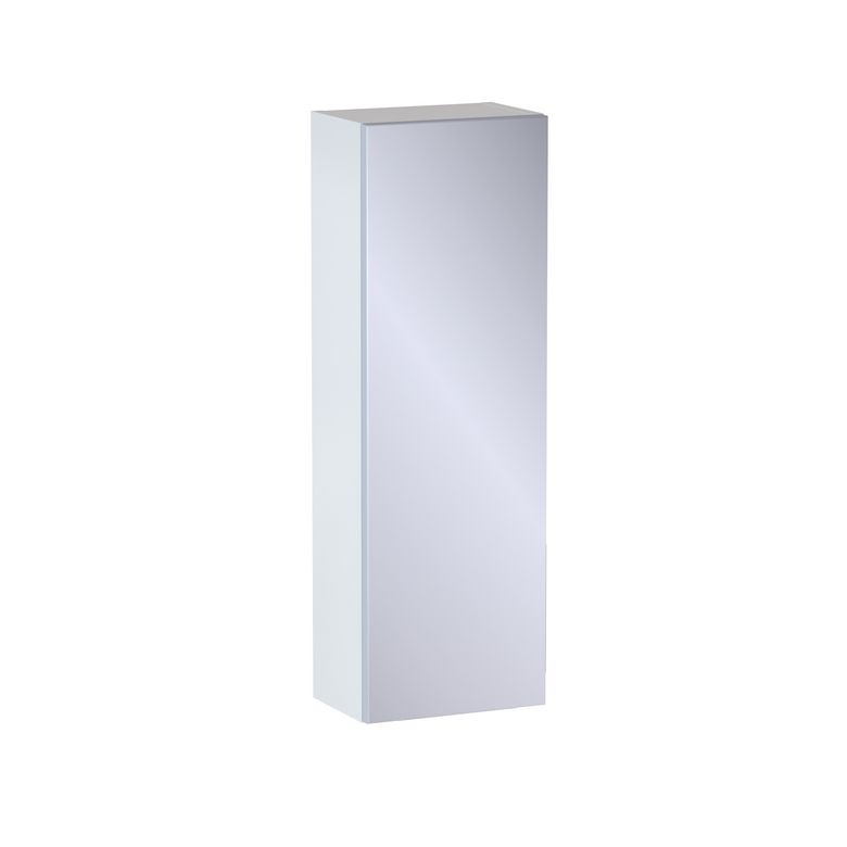 Meuble haut de salle de bains H.90 cm, 1 porte miroir, décor uni FORMEO