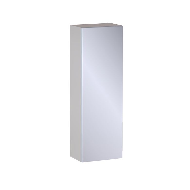 Meuble haut de salle de bains H.90 cm, 1 porte miroir, décor uni FORMEO