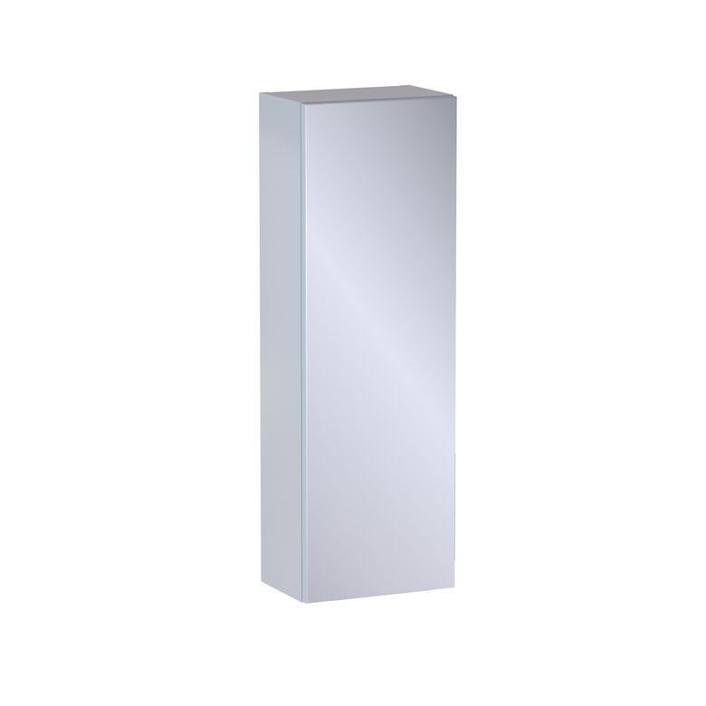 Meuble haut de salle de bains H.90 cm, 1 porte miroir, décor verni laqué FORMEO