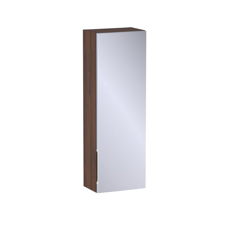 Meuble haut de salle de bains H.90 cm, 1 porte miroir, décor naturel FORMEO