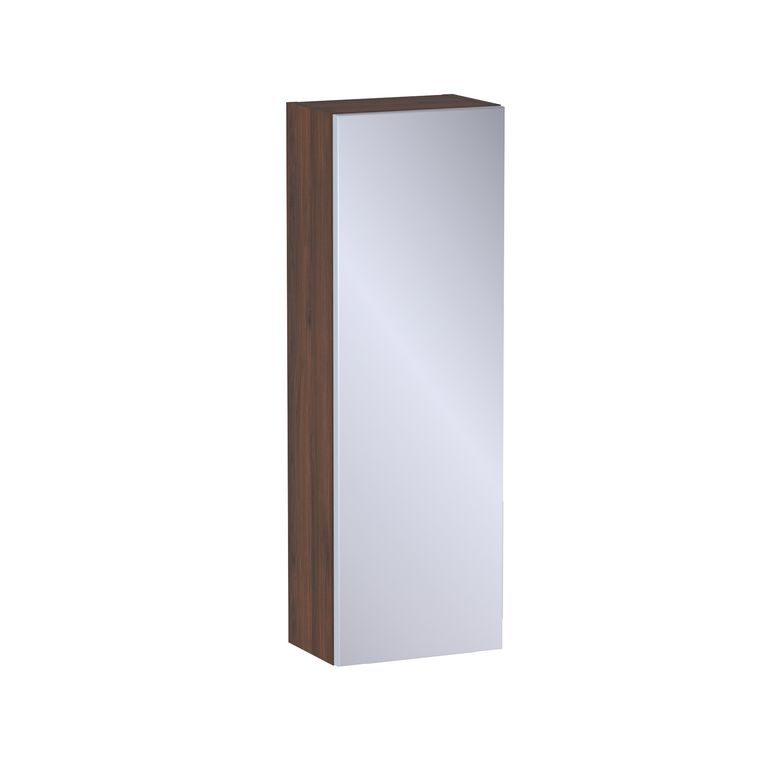 Meuble haut de salle de bains H.90 cm, 1 porte miroir, décor naturel FORMEO