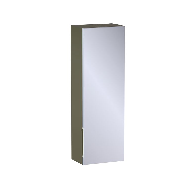 Meuble haut de salle de bains H.90 cm, 1 porte miroir, décor uni FORMEO