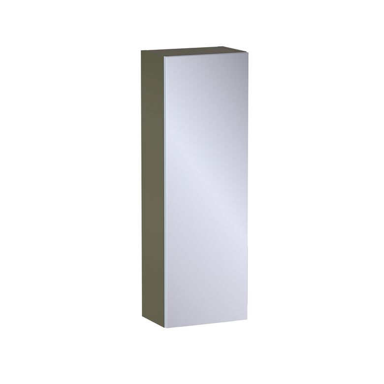 Meuble haut de salle de bains H.90 cm, 1 porte miroir, décor uni FORMEO