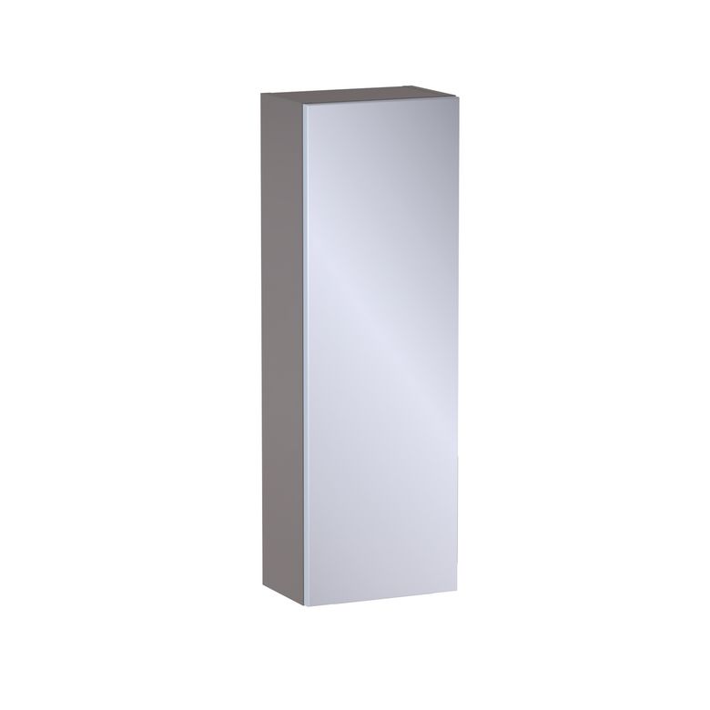 Meuble haut de salle de bains H.90 cm, 1 porte miroir, décor verni laqué FORMEO