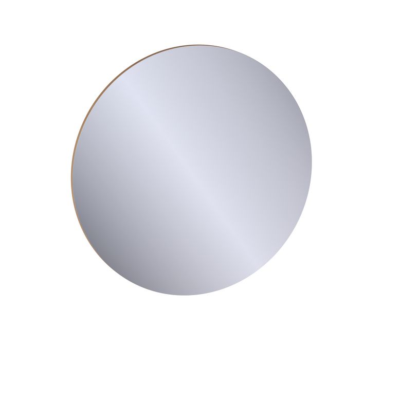 Miroir de salle de bains rond D.90 cm, décor naturel FORMEO