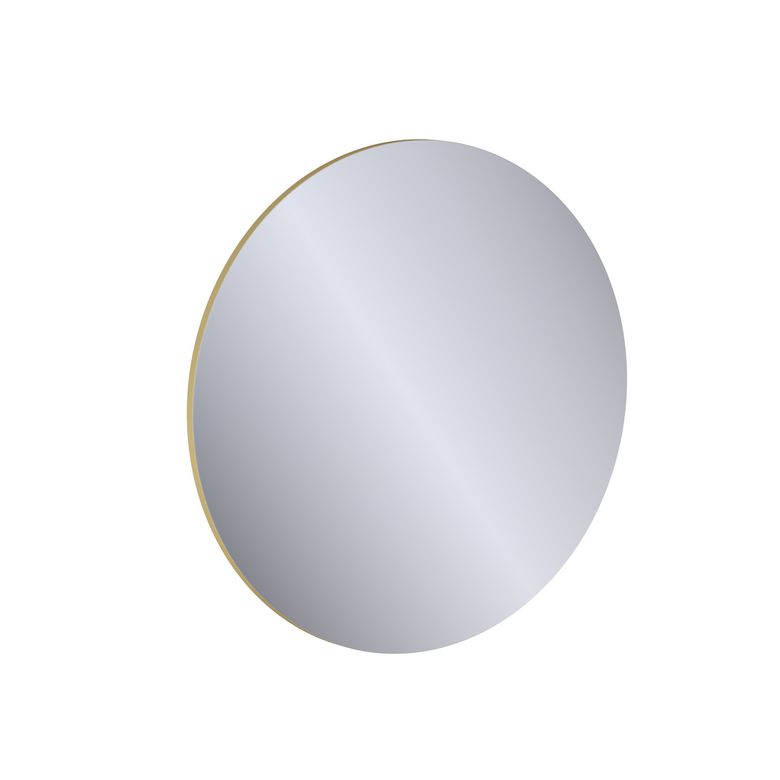 Miroir de salle de bains rond D.90 cm, décor uni FORMEO