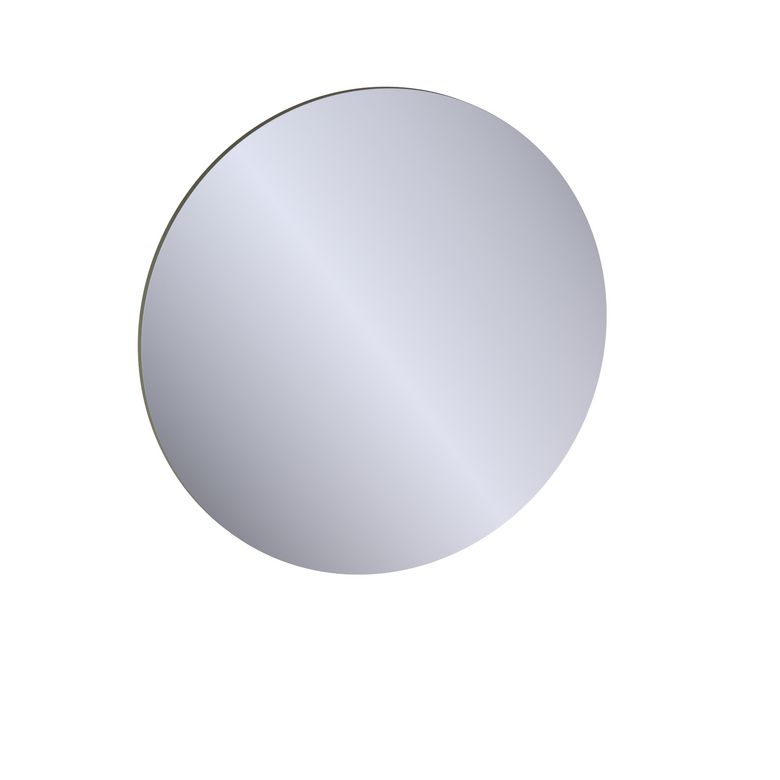 Miroir de salle de bains rond D.90 cm, décor uni FORMEO