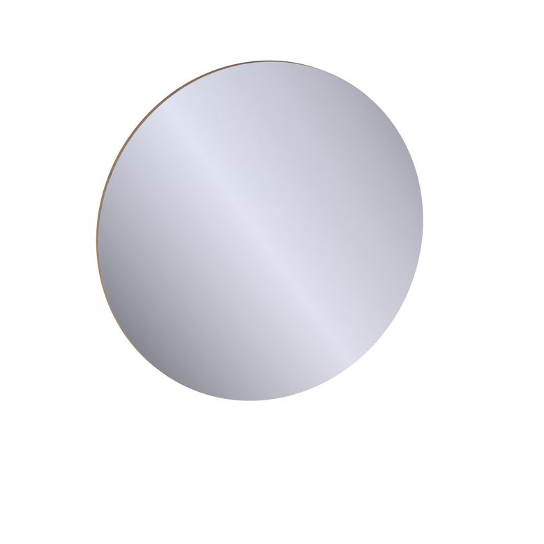Miroir de salle de bains rond D.90 cm, décor naturel FORMEO