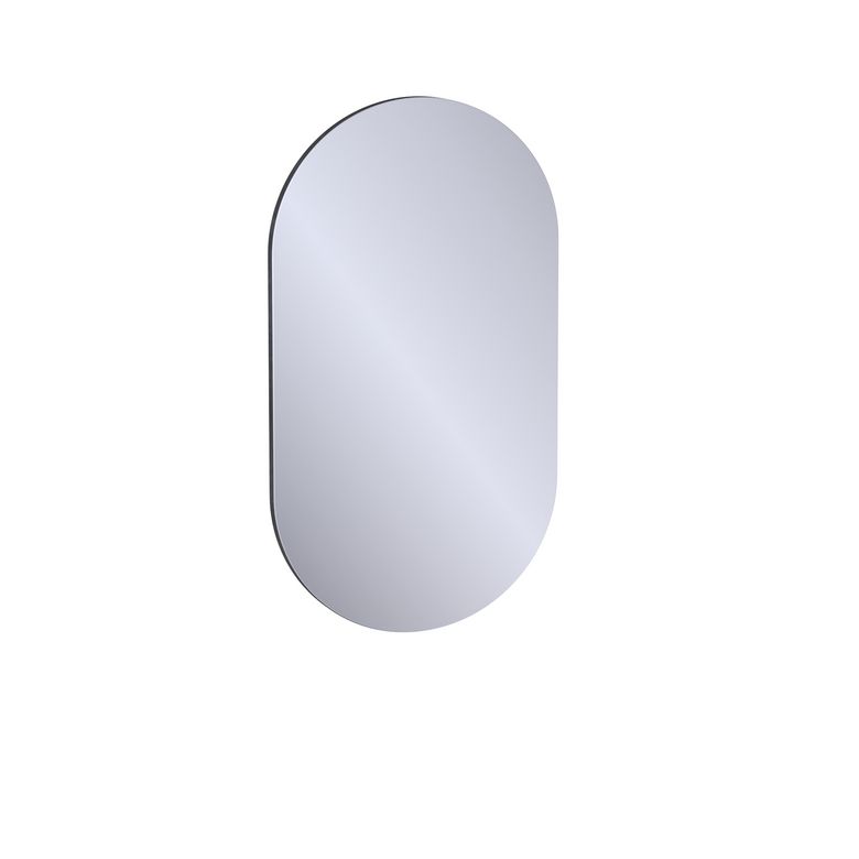 Miroir de salle de bains ovale 50x90 cm, décor naturel FORMEO