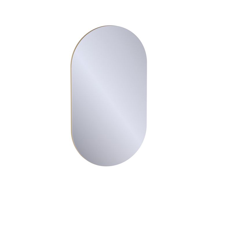 Miroir de salle de bains ovale 50x90 cm, décor verni laqué FORMEO