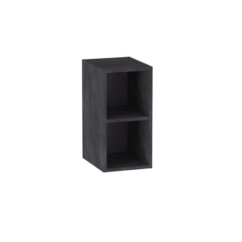 Meuble complément sous-vasque gain de place, 2 niches, H.60 cm, décor naturel FORMEO