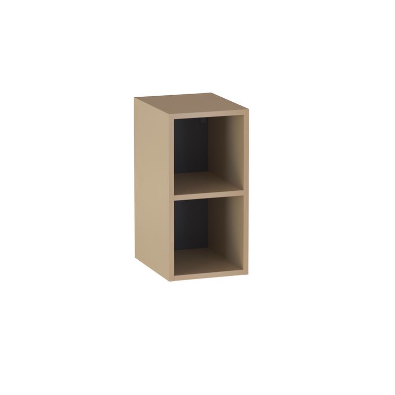 Meuble complément sous-vasque gain de place, 2 niches, H.60 cm, décor verni laqué FORMEO