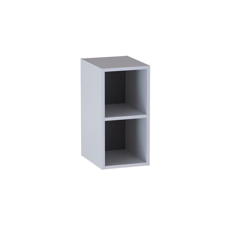 Meuble complément sous-vasque gain de place, 2 niches, H.60 cm, décor verni laqué FORMEO