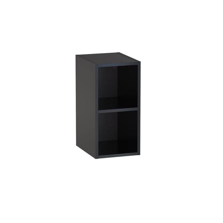 Meuble complément sous-vasque gain de place, 2 niches, H.60 cm, décor verni laqué FORMEO