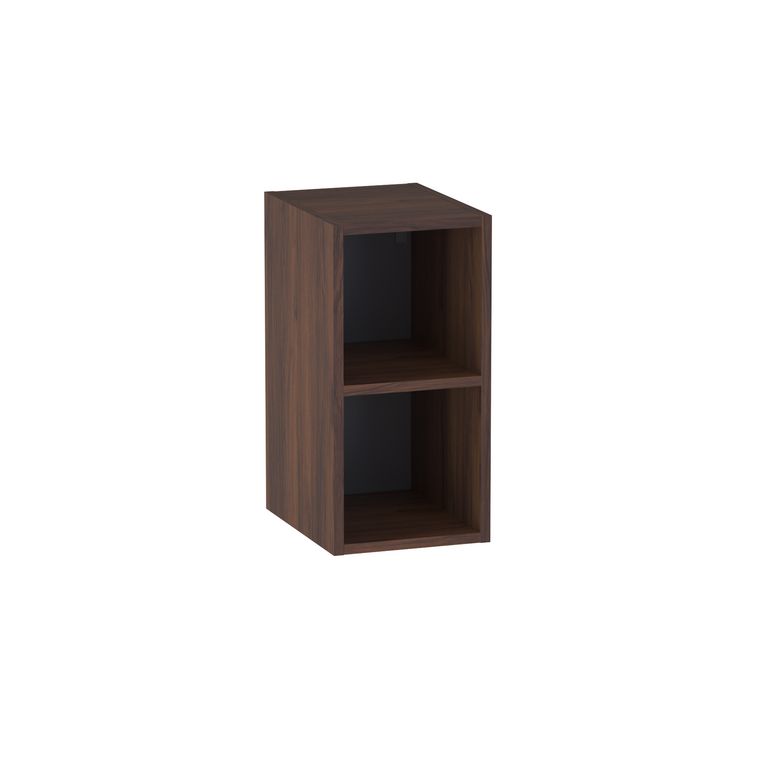 Meuble complément sous-vasque gain de place, 2 niches, H.60 cm, décor naturel FORMEO