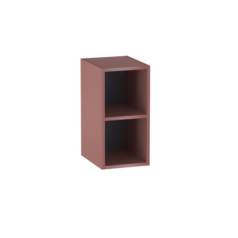 Meuble complément sous-vasque gain de place, 2 niches, H.60 cm, décor uni FORMEO