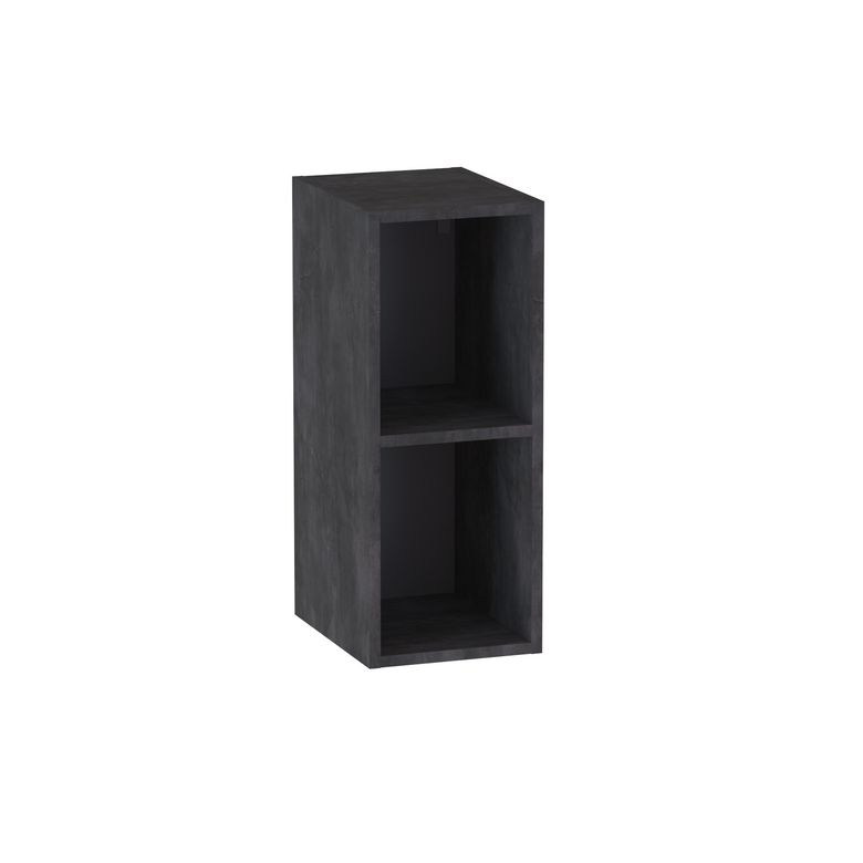 Meuble complément sous-vasque gain de place, 2 niches, H.75 cm, décor naturel FORMEO