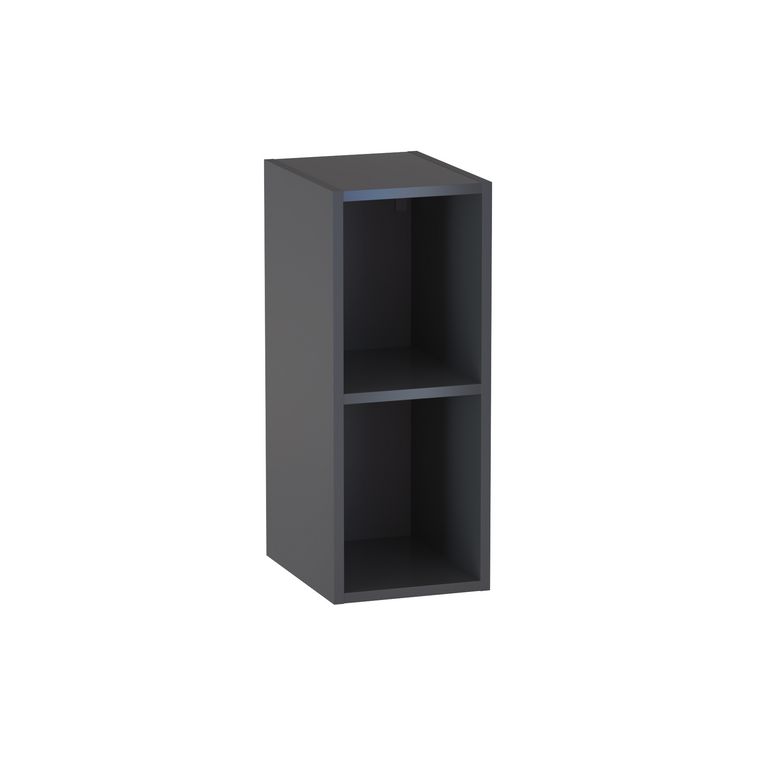 Meuble complément sous-vasque gain de place, 2 niches, H.75 cm, décor uni FORMEO