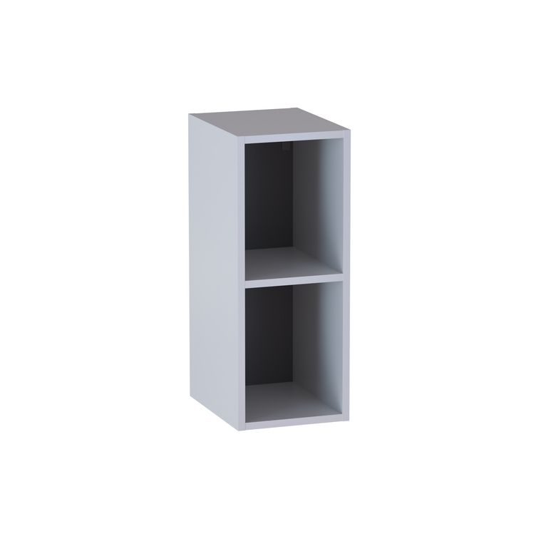 Meuble complément sous-vasque gain de place, 2 niches, H.75 cm, décor verni laqué FORMEO