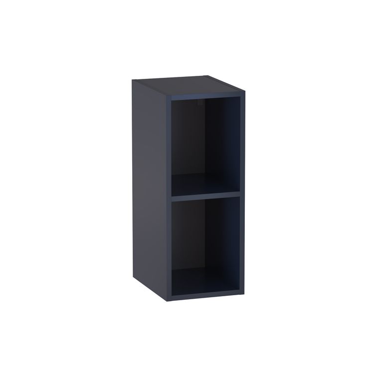 Meuble complément sous-vasque gain de place, 2 niches, H.75 cm, décor verni laqué FORMEO