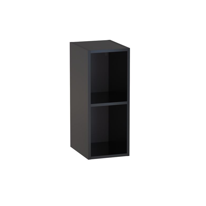 Meuble complément sous-vasque gain de place, 2 niches, H.75 cm, décor verni laqué FORMEO