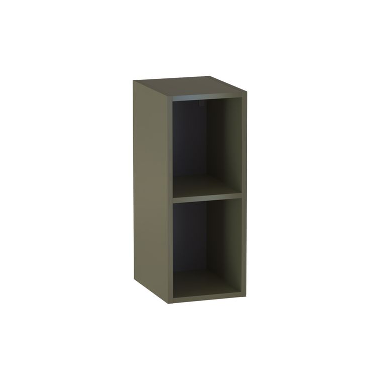 Meuble complément sous-vasque gain de place, 2 niches, H.75 cm, décor uni FORMEO