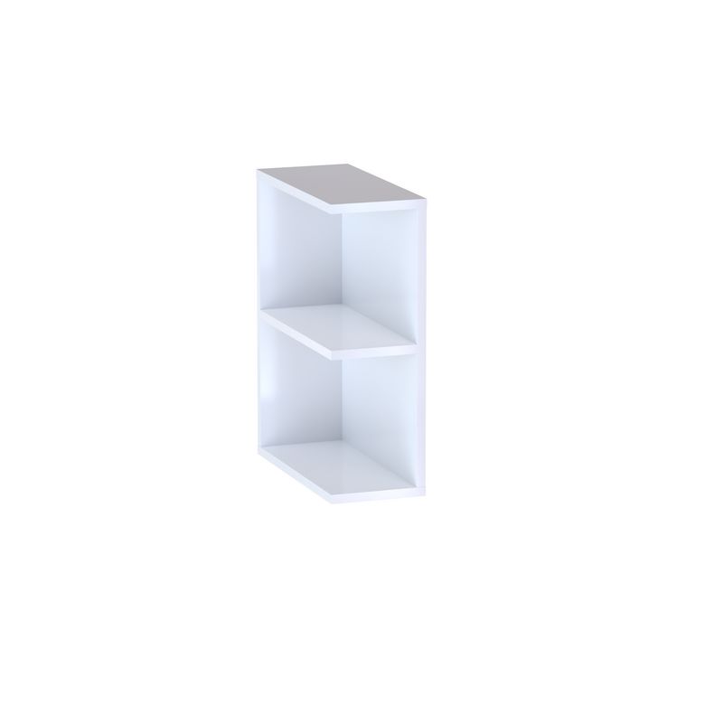 Meuble complément sous-vasque, 2 niches ouvertes, H.60 cm, décor verni laqué FORMEO