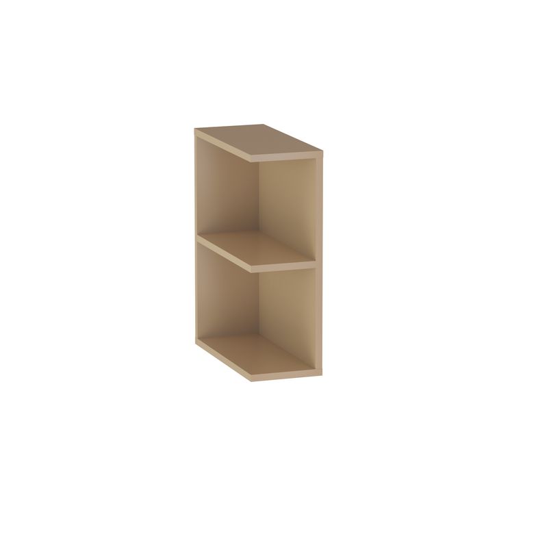 Meuble complément sous-vasque, 2 niches ouvertes, H.60 cm, décor verni laqué FORMEO